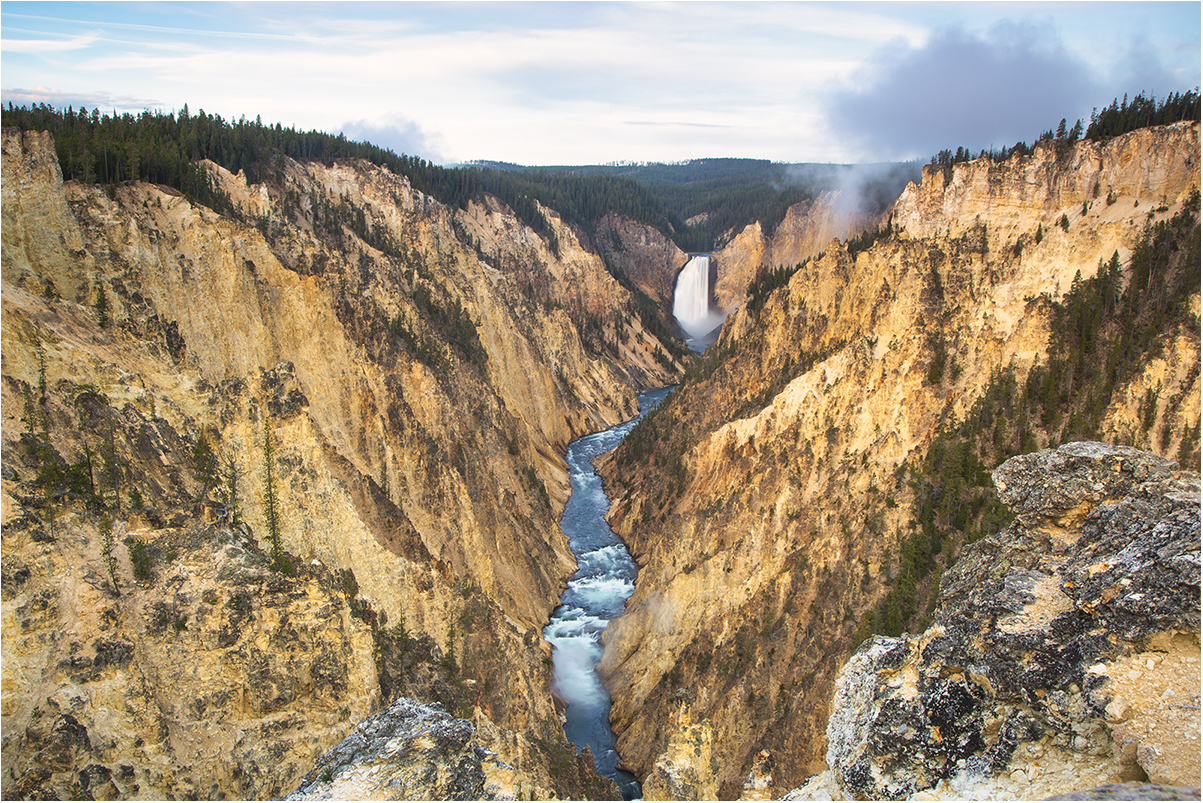 Lower Falls in Yellowstone National Park...