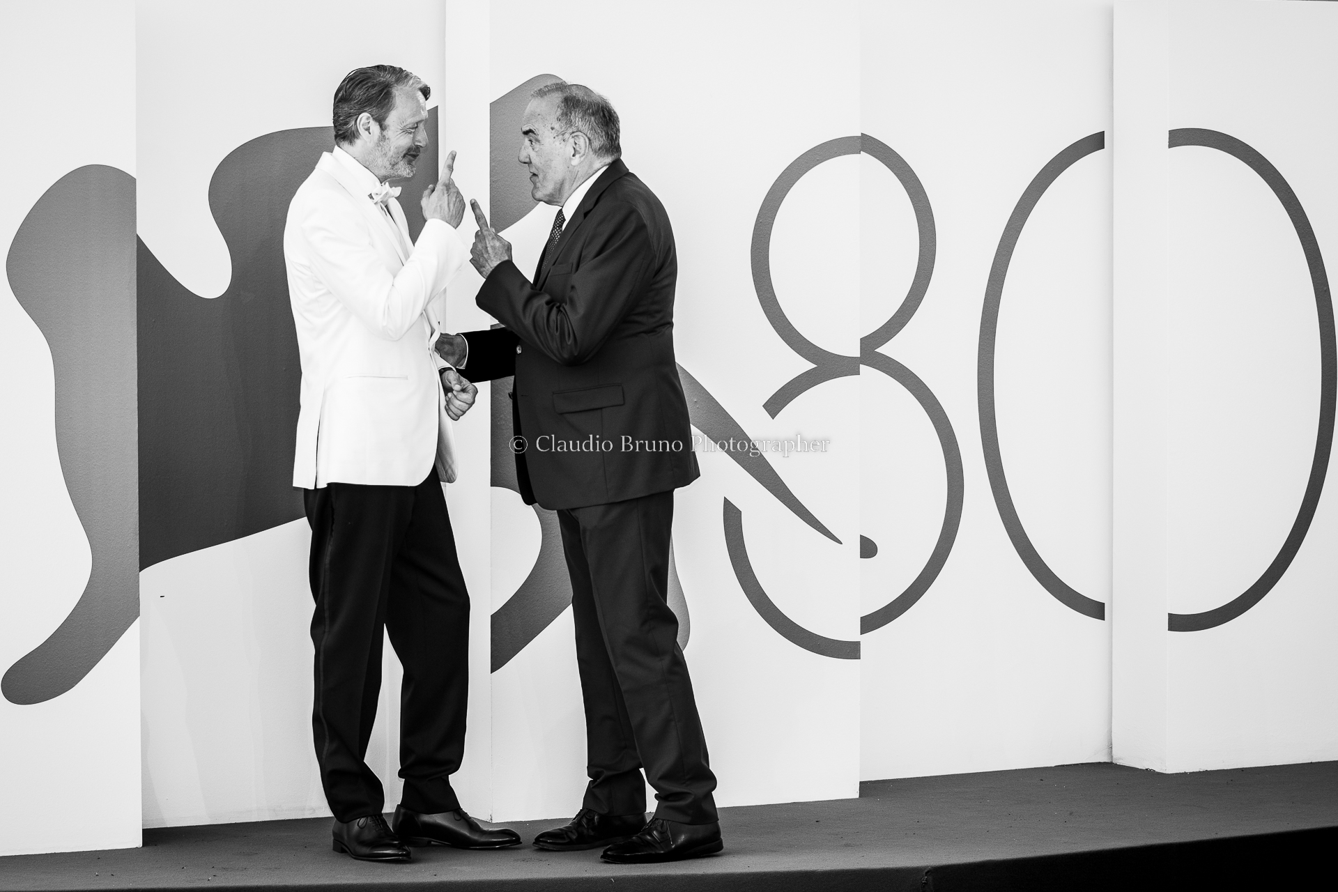 Mads Mikkelsen with the Director of the Venice Film Festival ...