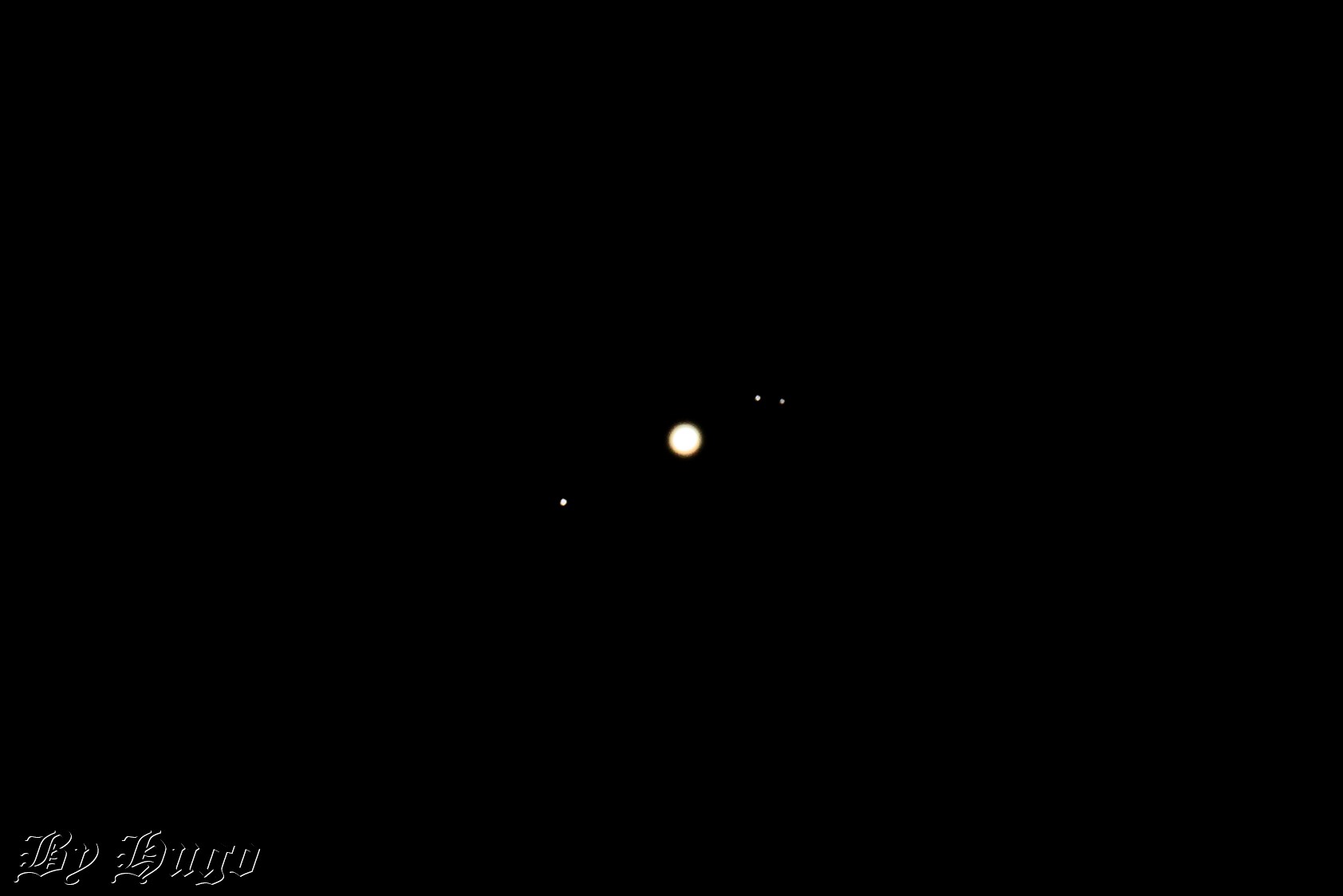 Jupiter and some of its moons...