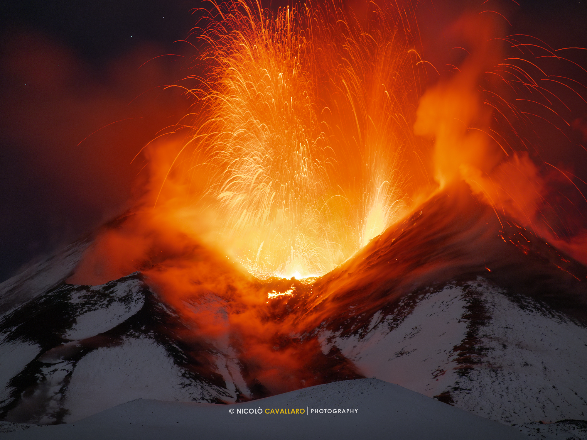 Etna - Eruzione 24-25 novembre 2023...