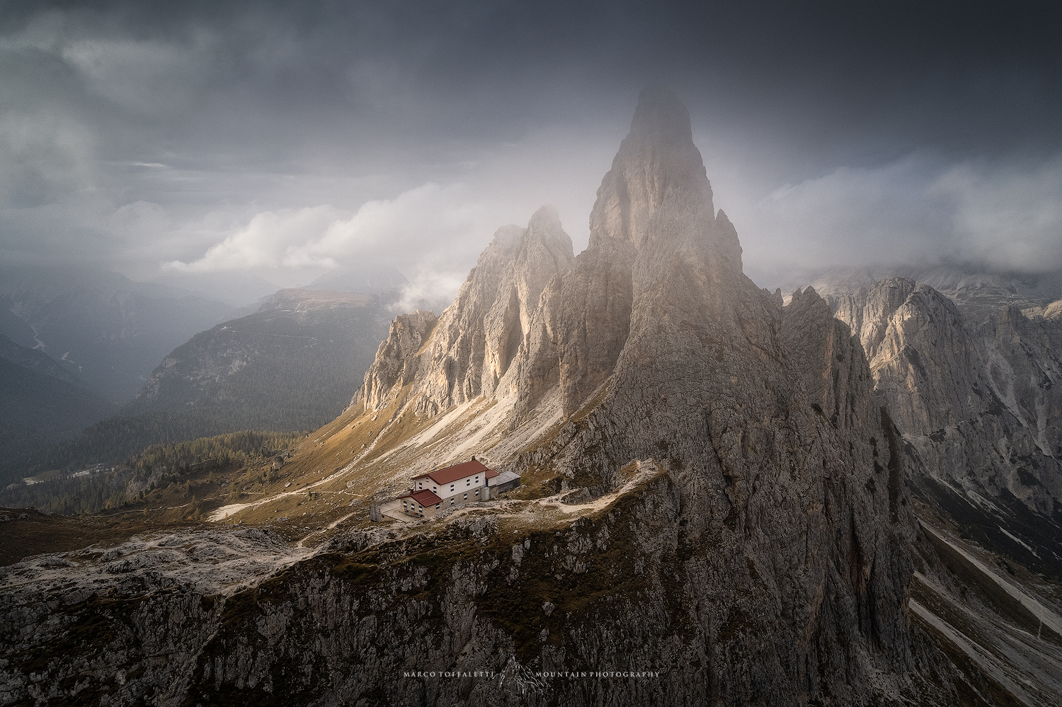 Flying over the Dolomites...