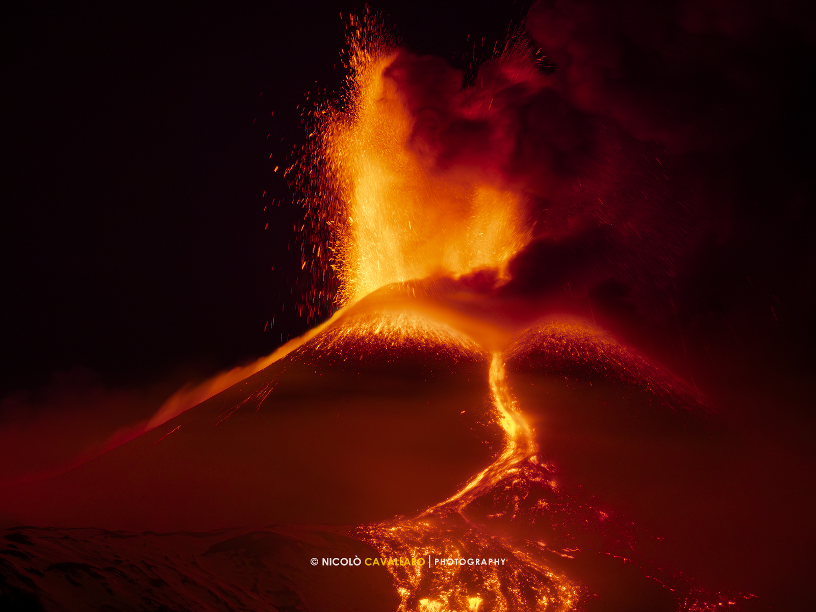 Etna - Eruzione 1 Dicembre 2023...