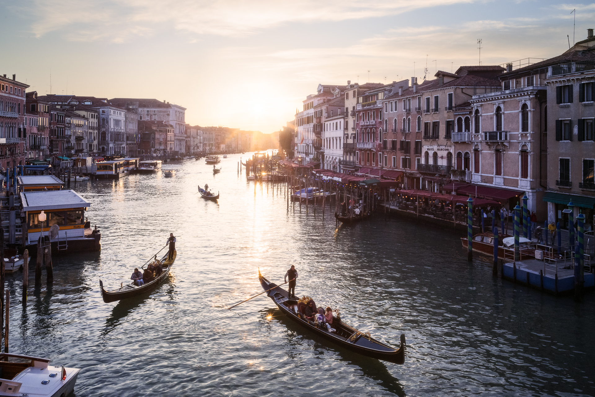 Gondolas in Venice...