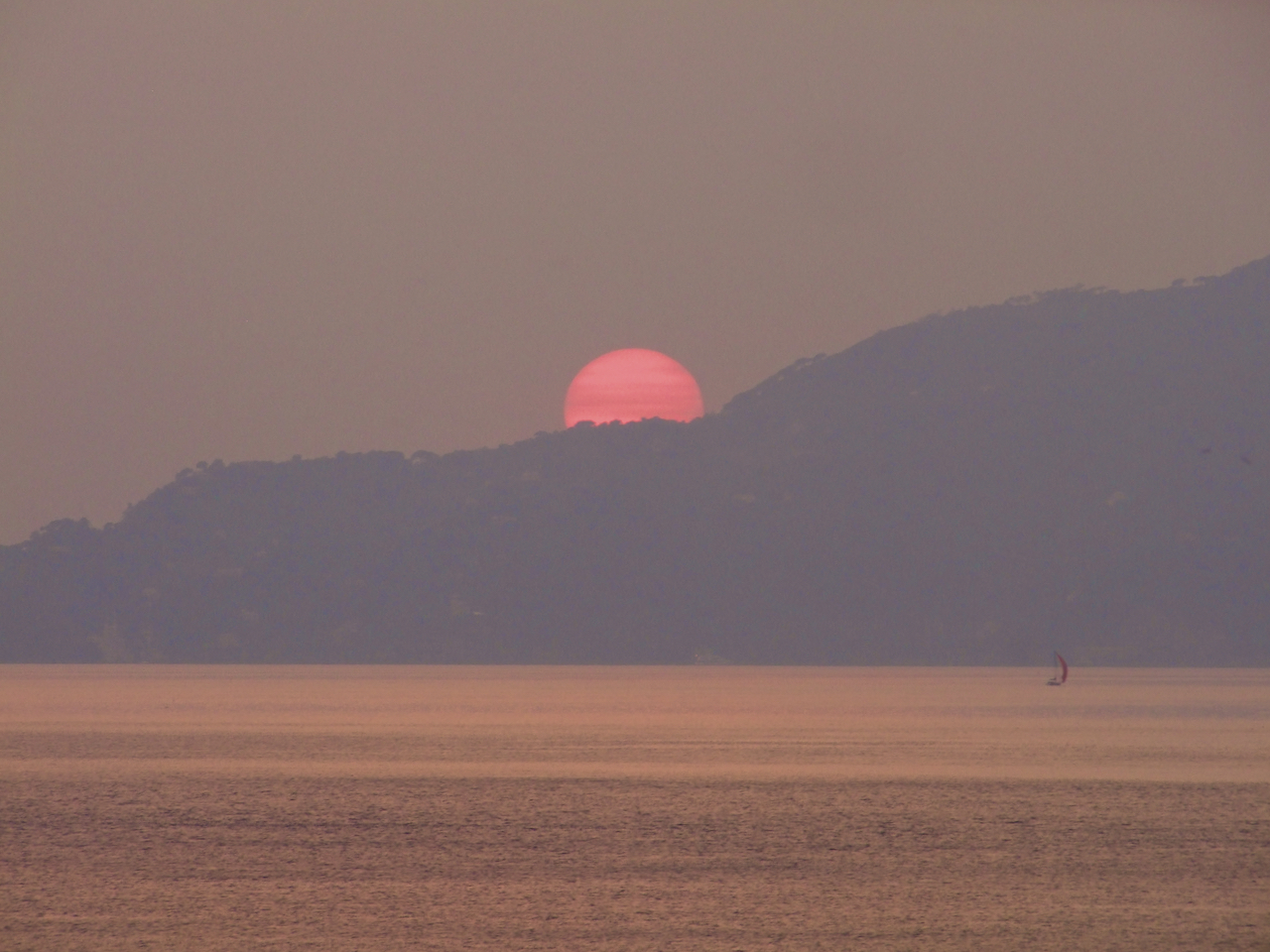 Sunset on the promontory of Portofino...