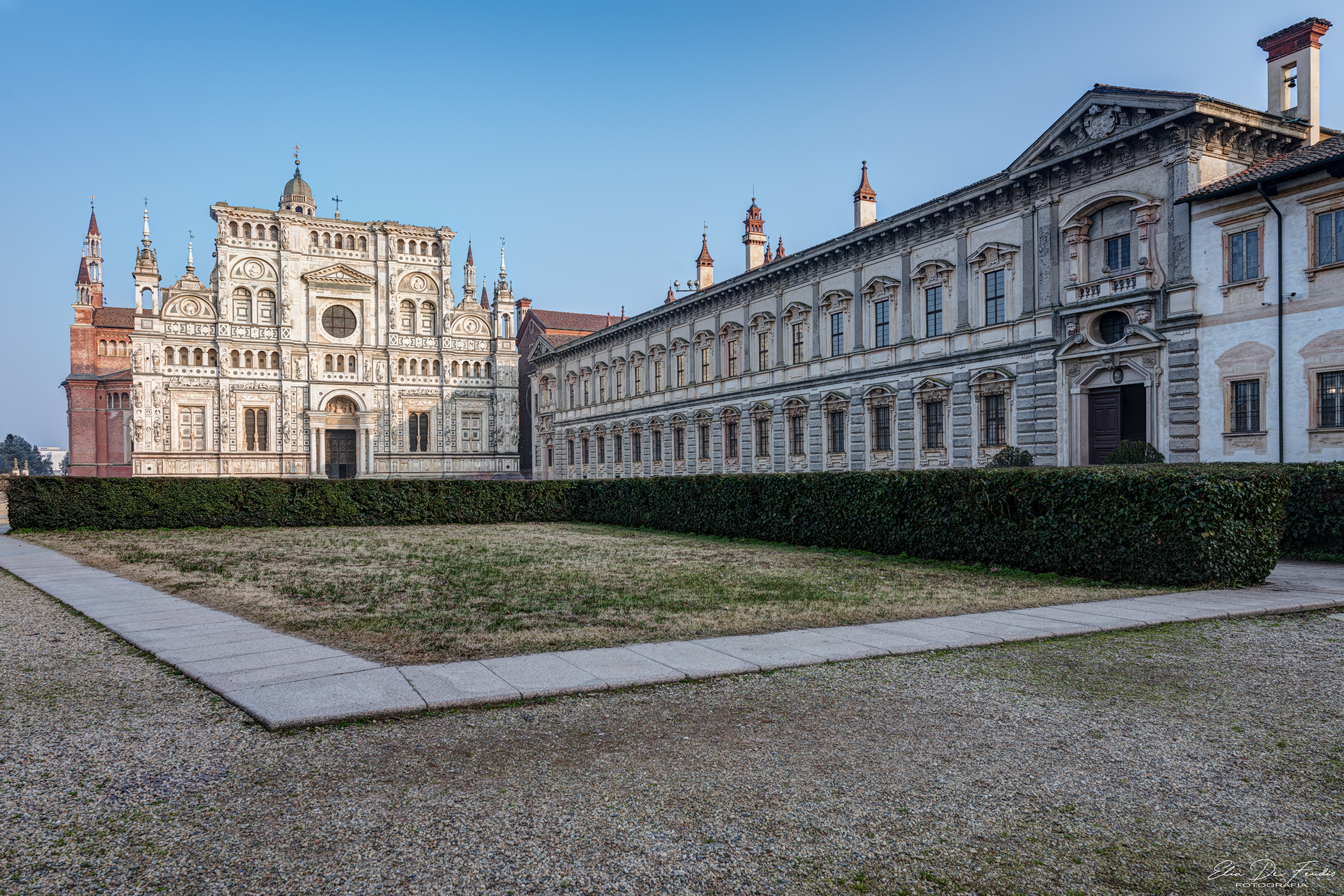 His Majesty, the Certosa di Pavia...