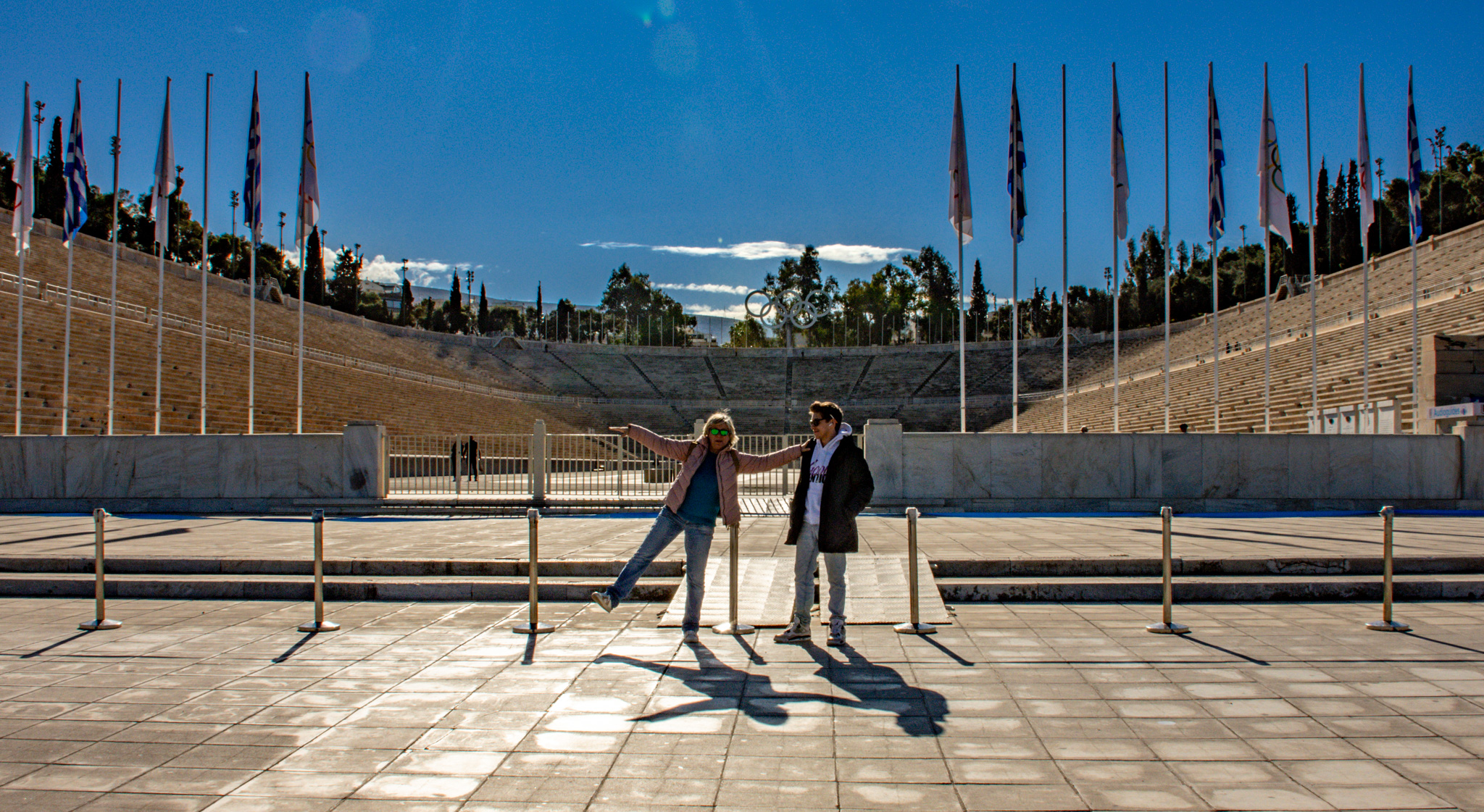 Anna at Panathenaic Stadium...