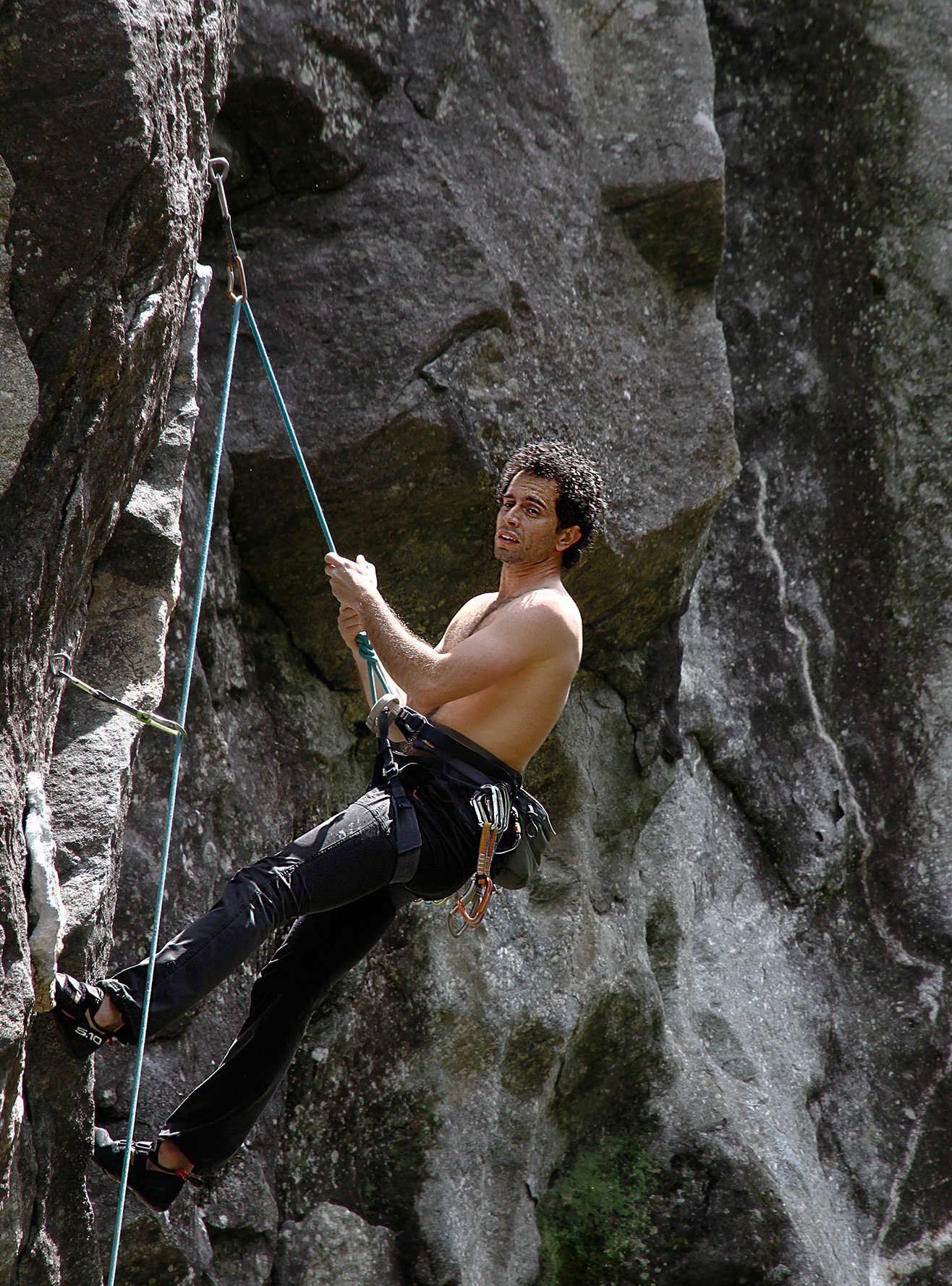 The climber's performance...