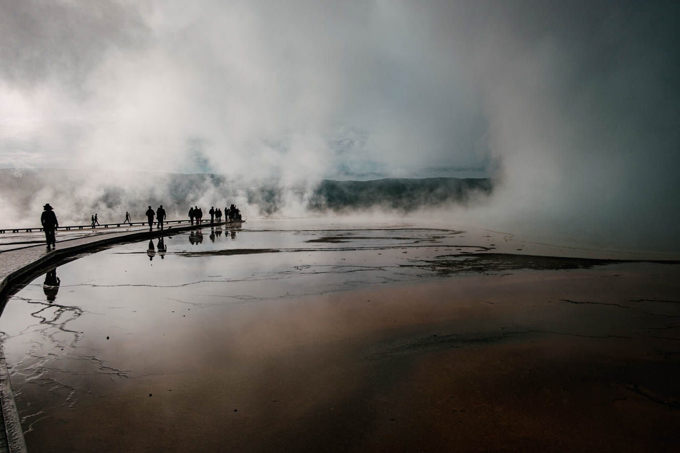 Grand Prismatic Spring, Yellowstone, WY....